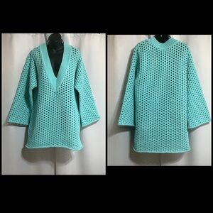 H&M Tunic Women’s Size M Crochet Open Work Loose Ft